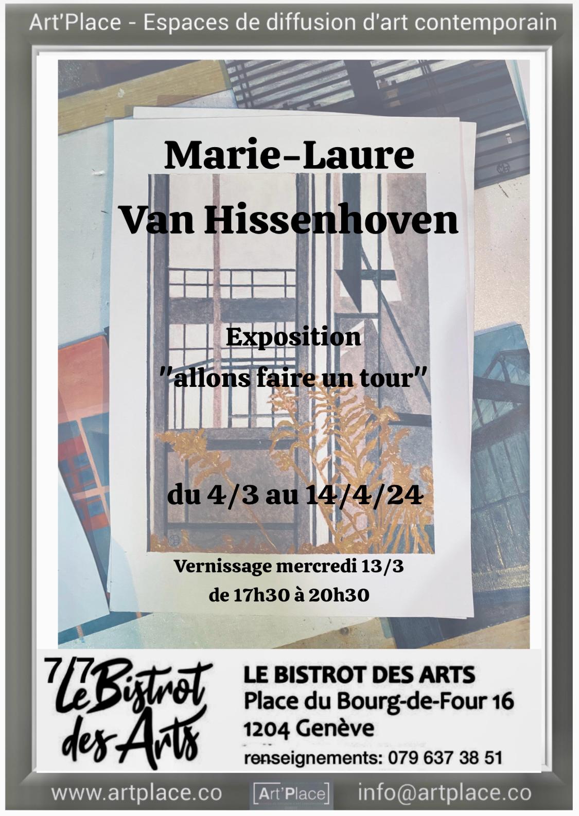 _allons faire un tour_,exposition du 4 mars au 14 avril 2024 Café des Arts, Place du Bourg-de-Four, 16